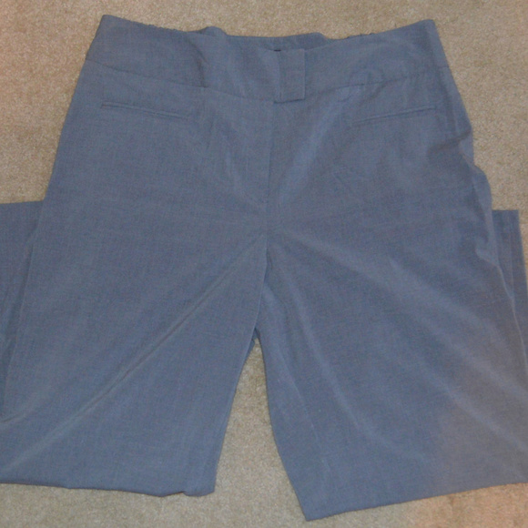 Bobby J Plus Size 24W Grey Wide Leg Dress Pants - Picture 1 of 3